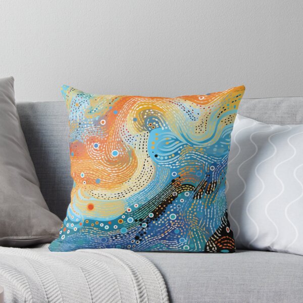 Item preview, Aboriginal Inspired Dot Art - Beach designed and sold by GrinGalore.