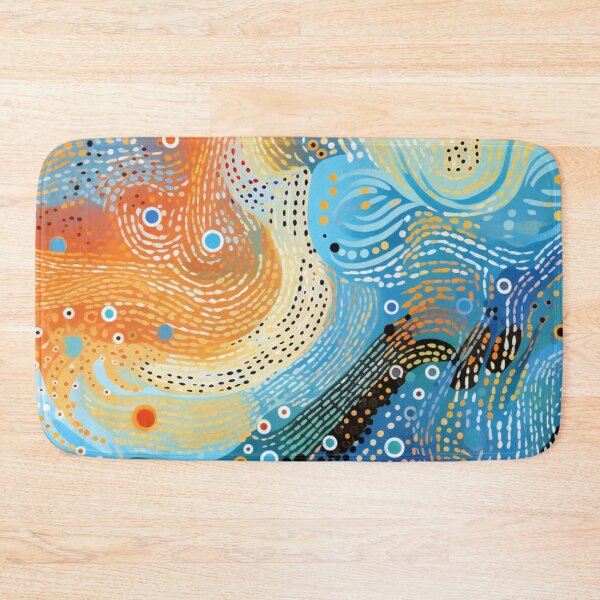 Item preview, Aboriginal Inspired Dot Art - Beach designed and sold by GrinGalore.