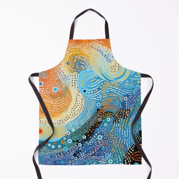 Item preview, Aboriginal Inspired Dot Art - Beach designed and sold by GrinGalore.