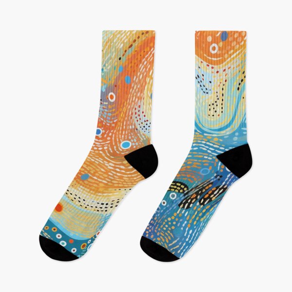 Item preview, Aboriginal Inspired Dot Art - Beach designed and sold by GrinGalore.