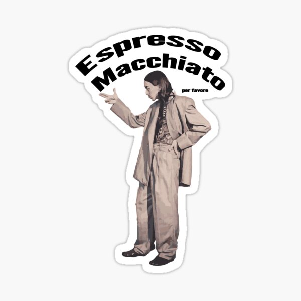 Item preview, Tommy Cash Espresso Macchiato illustration graphic art eurovision designed and sold by ciaosonovikk.