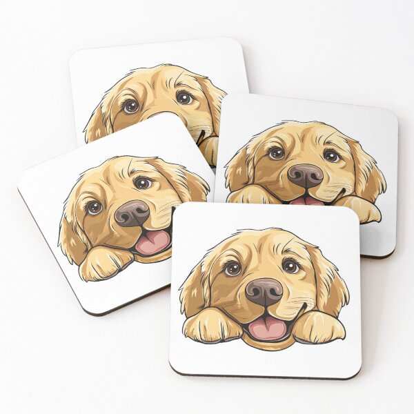 Item preview, Golden Retriever Peeking | T-Shirt designed and sold by NicolasGlowArt.
