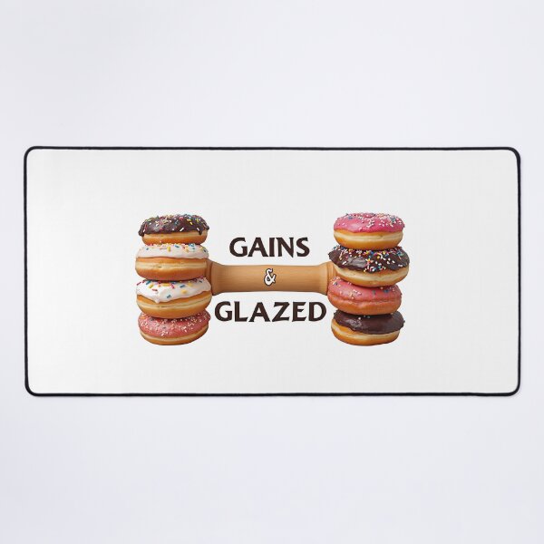 Item preview, Gains & Glazed - The Best Gift for Fitness & Donut Lovers designed and sold by Mintic.