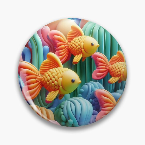 Artikelvorschau, Farbenfrohes Korallenriff und süße Fische - 3D-Kunst entworfen und verkauft von tarzbol.