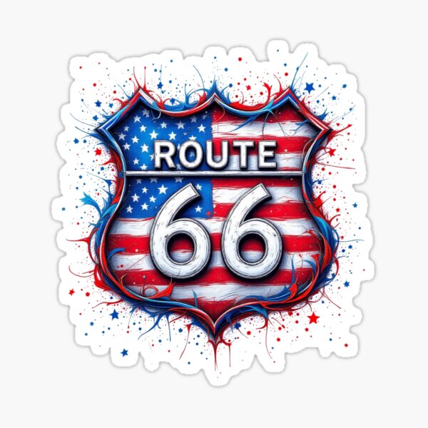 Item preview, Route 66 – Classic American Road Trip Splash Art designed and sold by electronist.