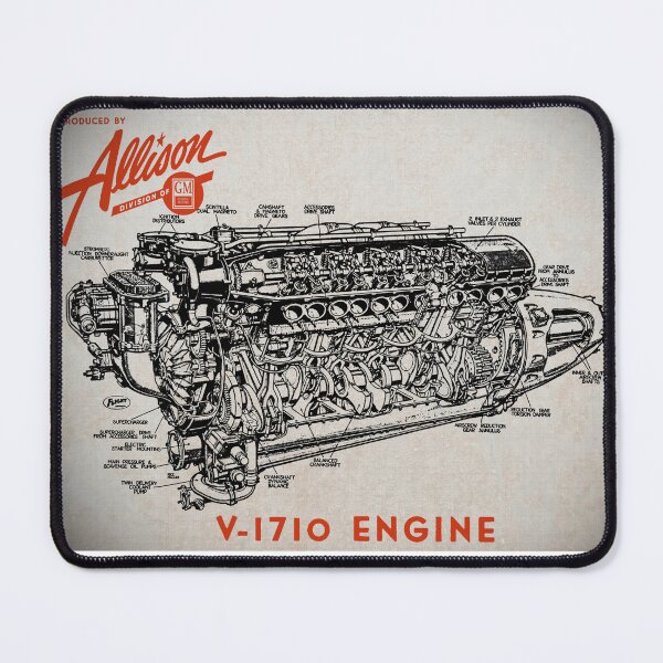 Item preview, Allison V-1710 Engine Poster designed and sold by MidniteTraffic.
