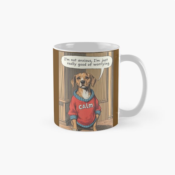 Item preview, Dog Anxiety Sticker - 'I'm Not Anxious, I'm Just Really Good at Worrying designed and sold by Thread-Verse.