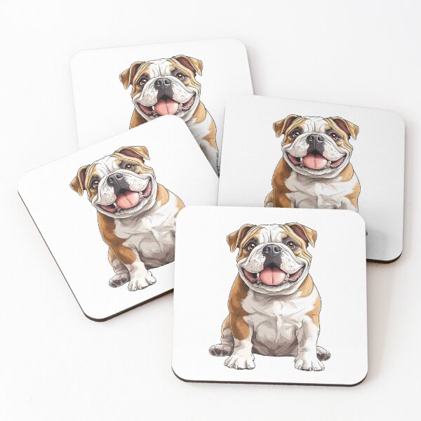 Item preview, Playful English Bulldog - cut out along the outlines 12 designed and sold by SteadyRolling.