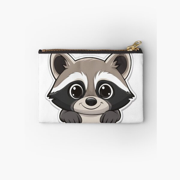 Item preview, Cartoon Sticker of Raccoon designed and sold by NicolasGlowArt.