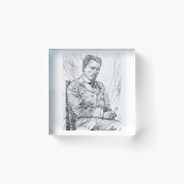 Item preview, HUGO WOLF ink portrait .1 designed and sold by lautir.