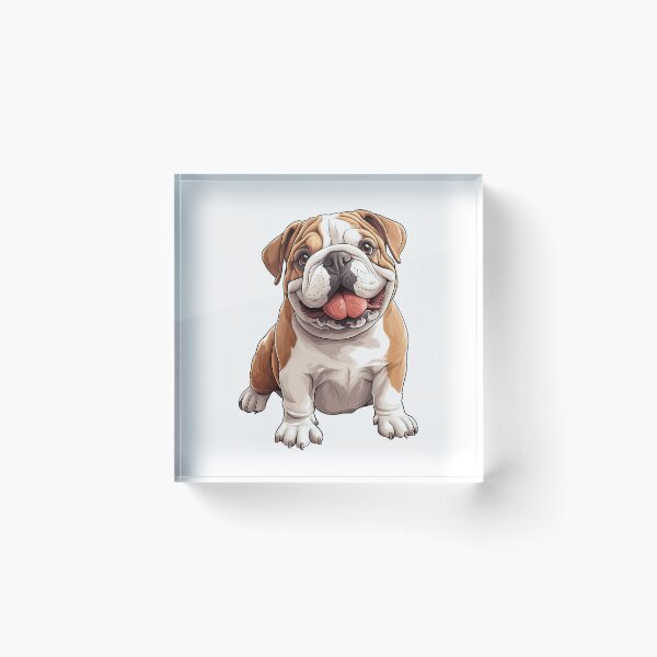 Item preview, Playful English Bulldog - cut out along the outlines 13 designed and sold by SteadyRolling.