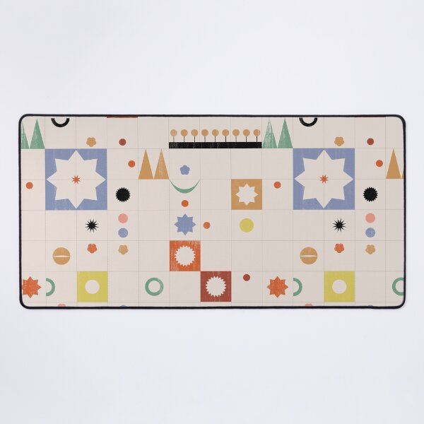 Item preview, Modern Geometric Pattern – Abstract Retro-Inspired Design Tiles designed and sold by DAMADRAMA.
