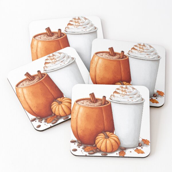 Item preview, Pumpkin  Latte with Cinnamon and Whipped Cream designed and sold by IceFlowerArt.