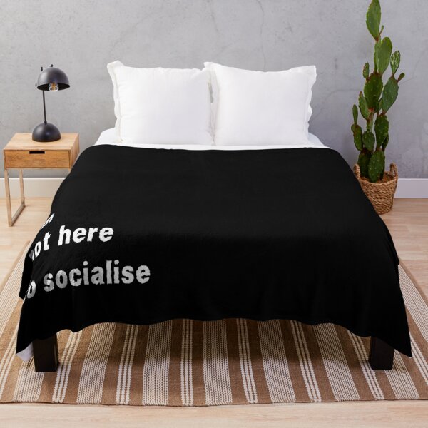 Item preview, I'm Not Here to Socialise for introverts funny antisocial design designed and sold by Dollycat Industries.