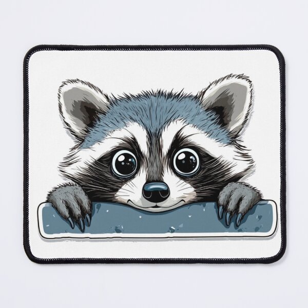 Item preview, Raccoon Sticker Cartoon designed and sold by NicolasGlowArt.