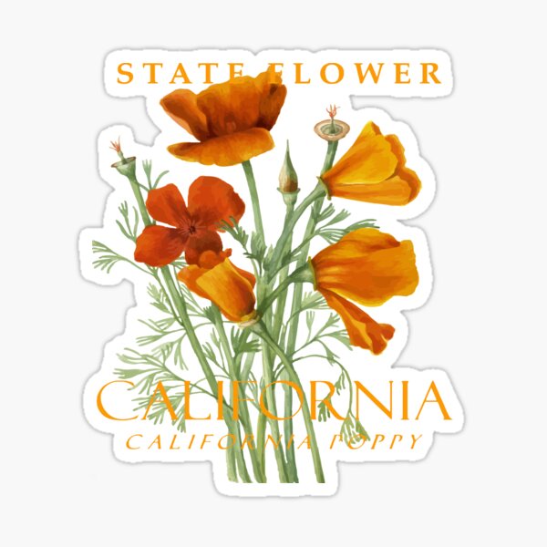 Item preview, California Territory Flower The Poppy designed and sold by taiche.