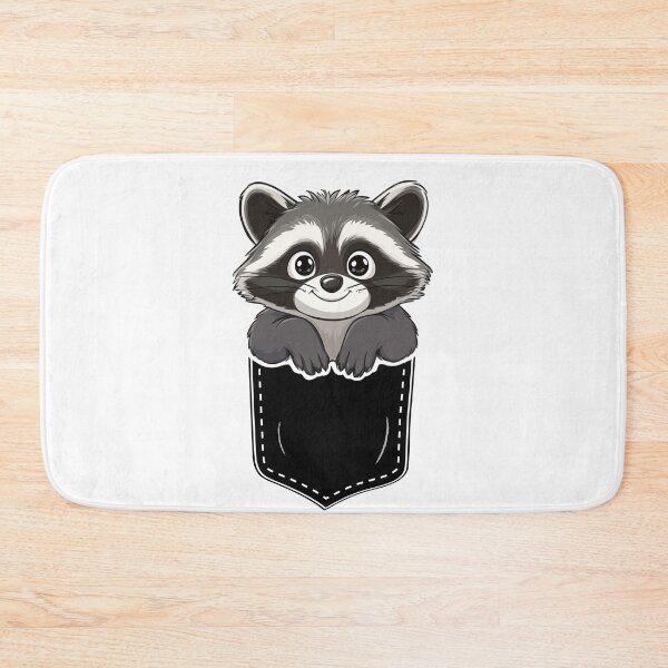 Item preview, Raccoon Pocket T-Shirt designed and sold by NicolasGlowArt.