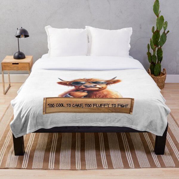 Item preview, Savage Fluffy Highland Cow – Cute but Unbothered designed and sold by Savage.SelfHelp .