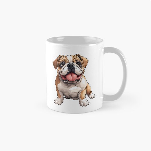 Item preview, Playful English Bulldog - cut out along the outlines 15 designed and sold by SteadyRolling.