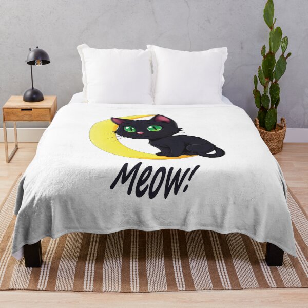 Item preview, Black cat on the moon designed and sold by GiCapgraphics.