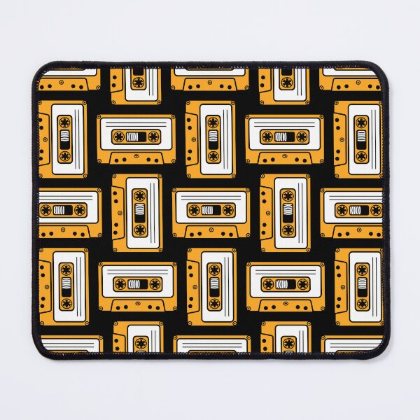 Artikelvorschau, Retro-Kassettenbandmuster | Vintage-Musik-Vibes entworfen und verkauft von PILANTROP.