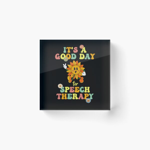Item preview, Retro Groovy It's A Good Day For Speech Therapy Smile Face  designed and sold by Dressed For  Duty.