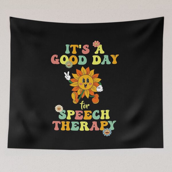 Item preview, Retro Groovy It's A Good Day For Speech Therapy Smile Face  designed and sold by Dressed For  Duty.