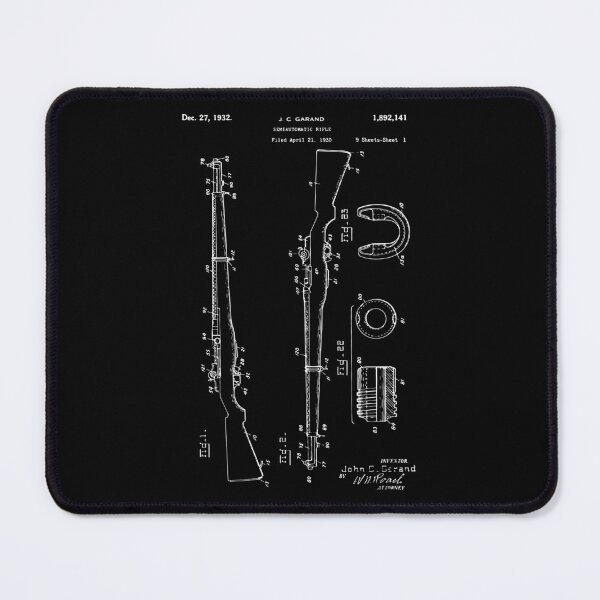 Item preview, 1936 M1 Garand Rifle Patent – Military Collector’s Gift designed and sold by Printy Style.
