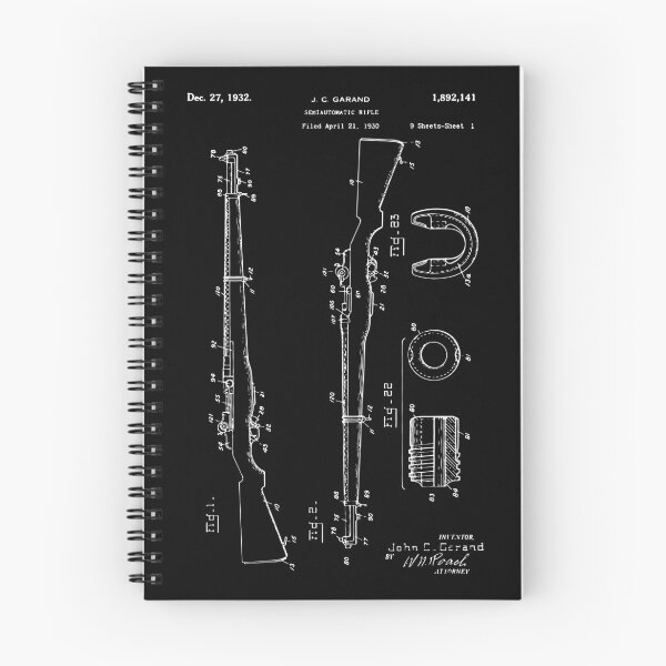 Item preview, 1936 M1 Garand Rifle Patent – Military Collector’s Gift designed and sold by Printy Style.