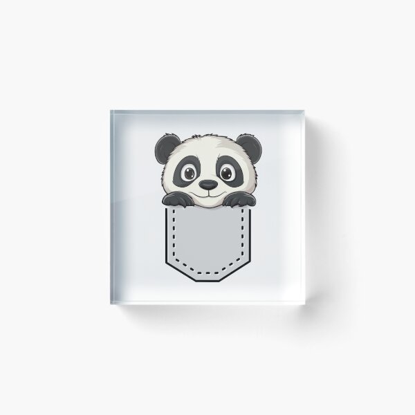 Item preview, Cartoon Panda Peeking T-Shirt designed and sold by NicolasGlowArt.
