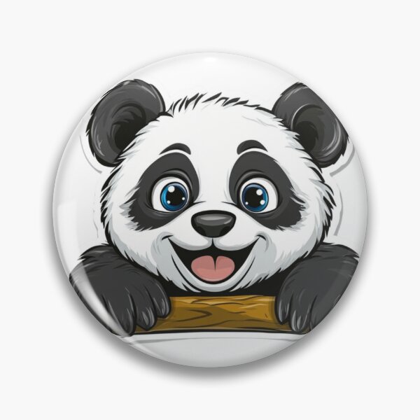 Item preview, Cartoon Panda Sticker designed and sold by NicolasGlowArt.