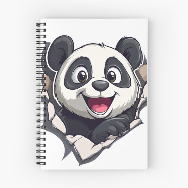 Item preview, Peeking Panda Sticker designed and sold by NicolasGlowArt.