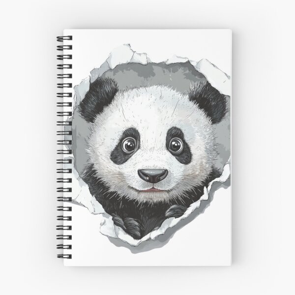 Item preview, Cartoon Panda Peeking | T-Shirt designed and sold by NicolasGlowArt.