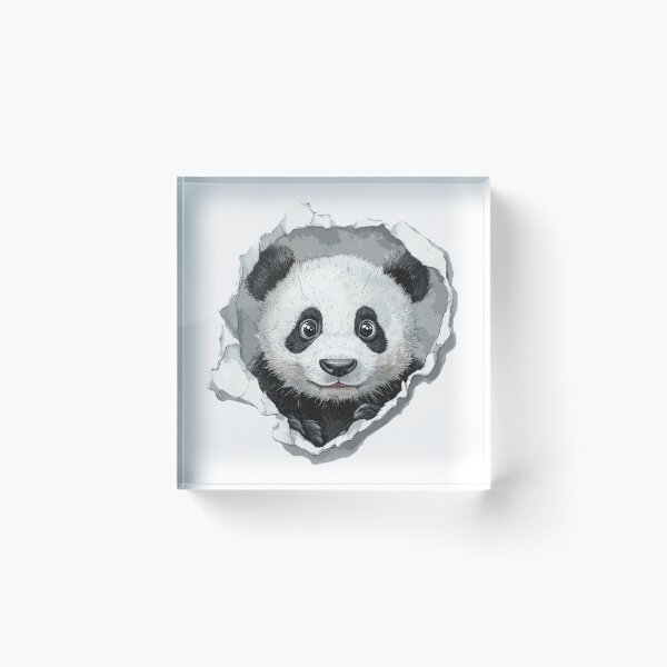 Item preview, Cartoon Panda Peeking | T-Shirt designed and sold by NicolasGlowArt.