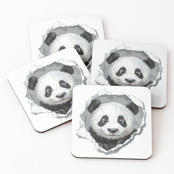 Item preview, Cartoon Panda Peeking | T-Shirt designed and sold by NicolasGlowArt.