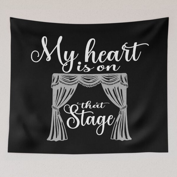 Item preview, My Heart Is On That Stage design For Women Theatre Mom Gift designed and sold by Colorfulman.