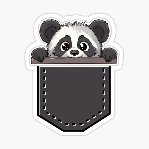 Item preview, Cartoon Panda and Pocket designed and sold by NicolasGlowArt.