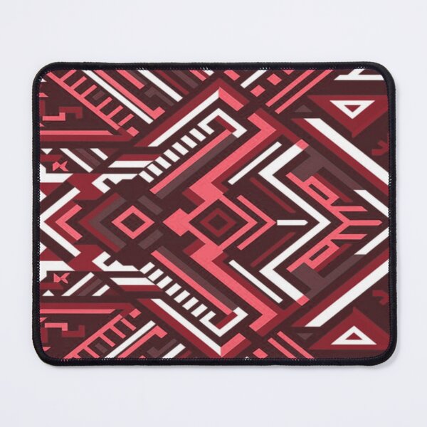 Item preview, Red & White Geomteric pattern designed and sold by adlkh.