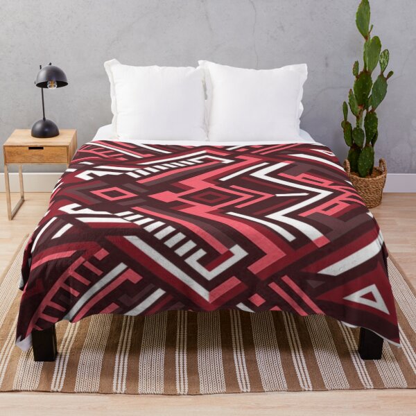 Item preview, Red & White Geomteric pattern designed and sold by adlkh.