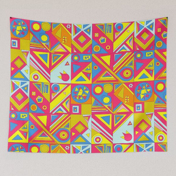 Item preview, Partytime Abstract Art Pattern by Steezee designed and sold by SteezeeStore.