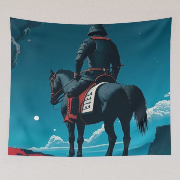 Item preview, The Lone Samurai – Warrior of the Night  designed and sold by artiviohub.
