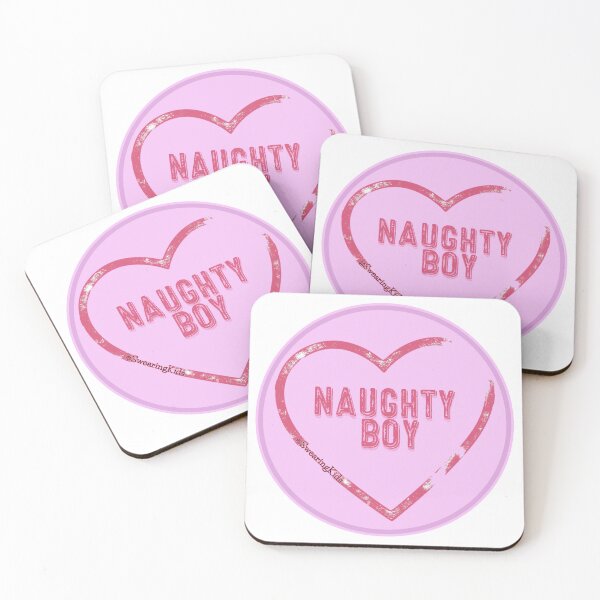 Item preview, Loveheart NAUGHTY BOY designed and sold by SwearingKids.