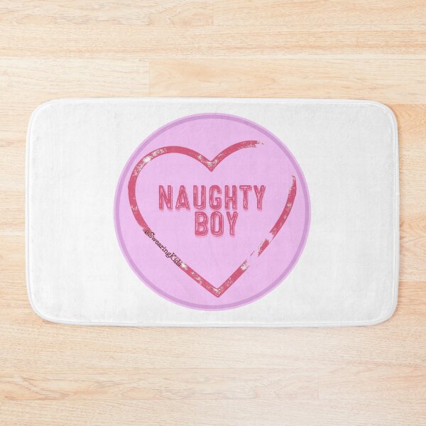 Item preview, Loveheart NAUGHTY BOY designed and sold by SwearingKids.