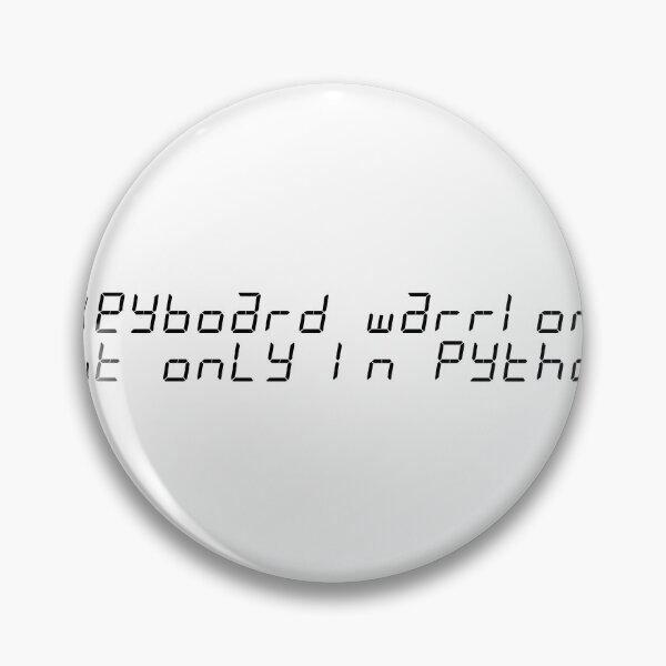 Item preview, Keyboard warrior but only in Python designed and sold by Ninjacatoff.