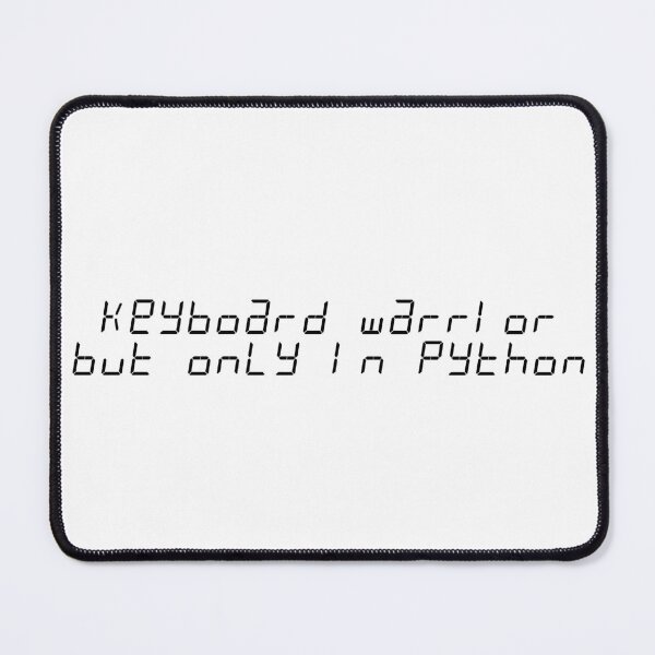 Artikelvorschau, Tastaturkrieger, aber nur in Python entworfen und verkauft von Ninjacatoff.