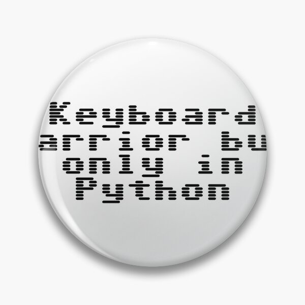 Item preview, Keyboard warrior but only in Python designed and sold by Ninjacatoff.