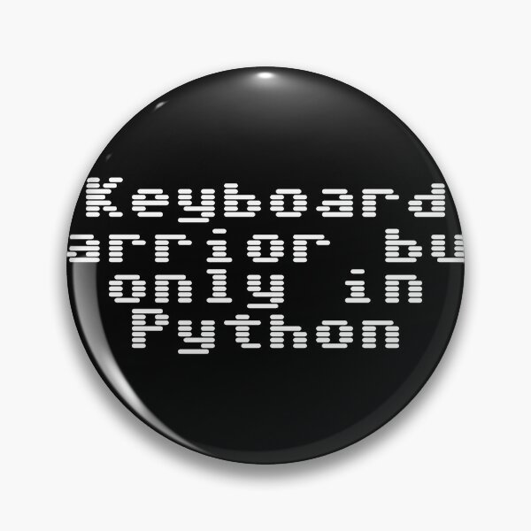 Item preview, Keyboard warrior but only in Python designed and sold by Ninjacatoff.