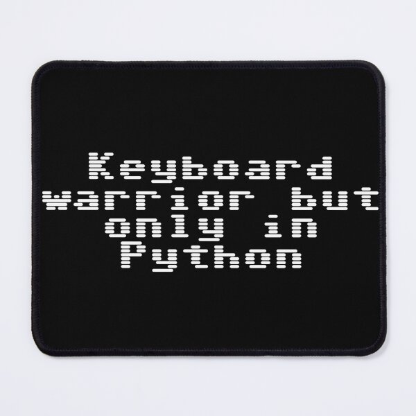 Artikelvorschau, Tastaturkrieger, aber nur in Python entworfen und verkauft von Ninjacatoff.