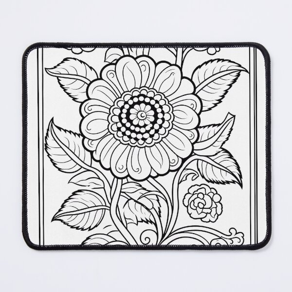 Item preview, Flower Design #65 Coloring Page Pattern designed and sold by DavidColoring.