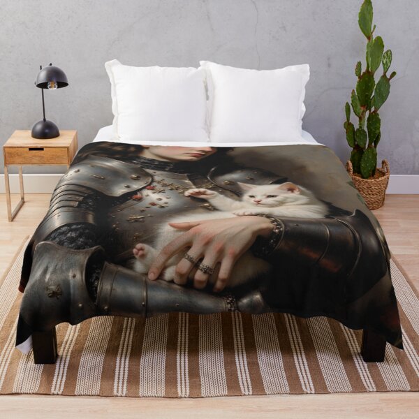Item preview, The Warrior Maiden & Her Loyal Cat designed and sold by artiviohub.